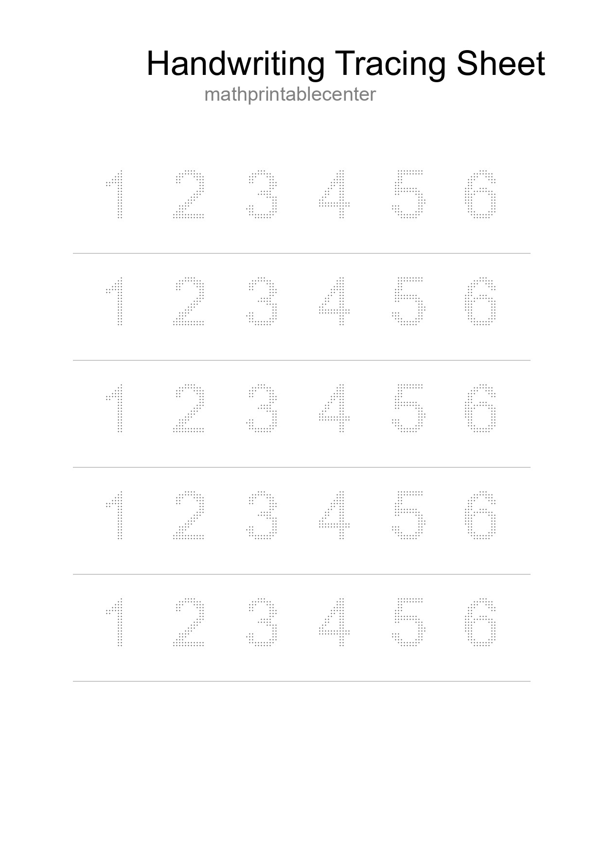 Printable Tracing Worksheet For Kids - Part 175