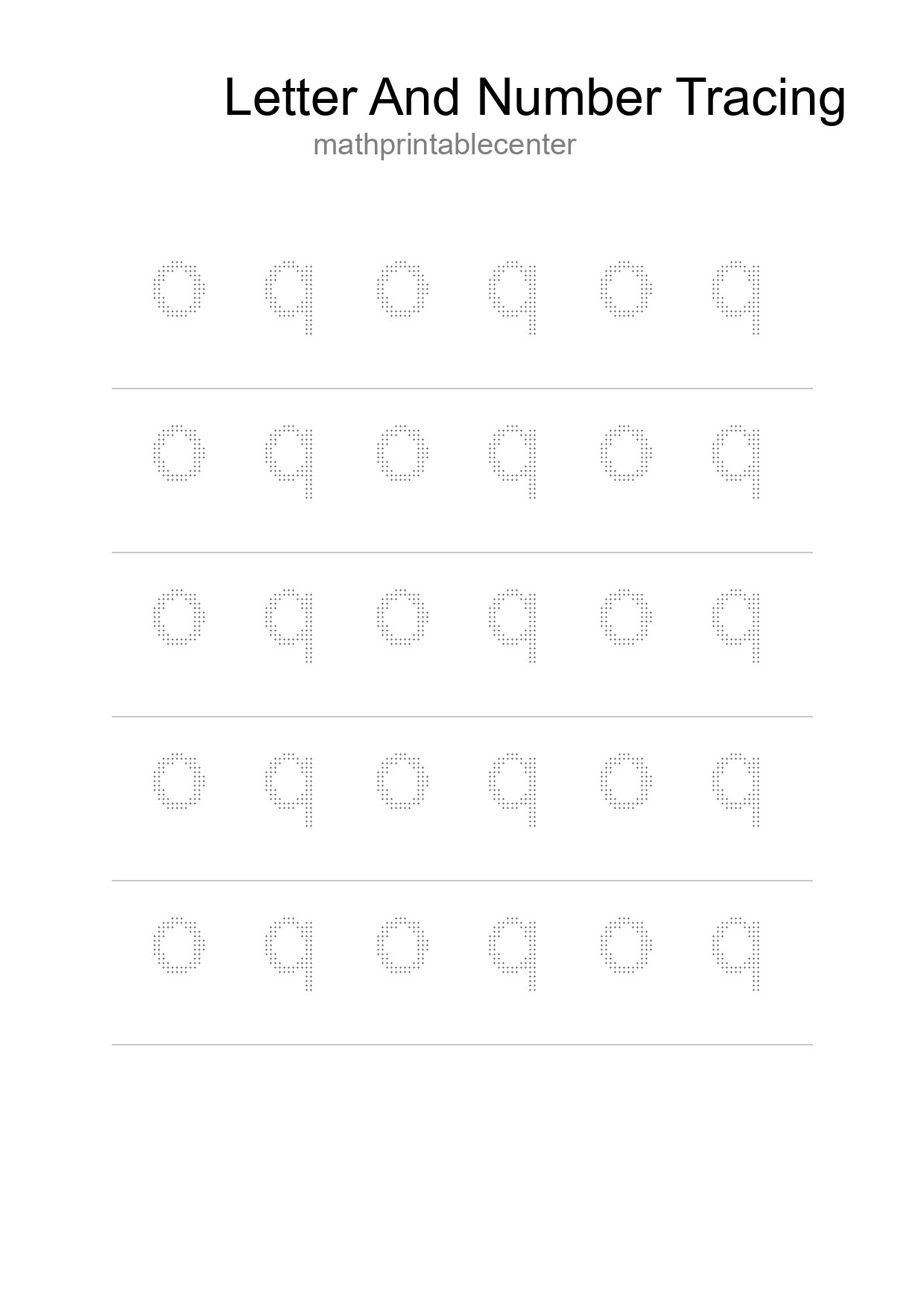 Printable Tracing Worksheet For Kids - Part 252