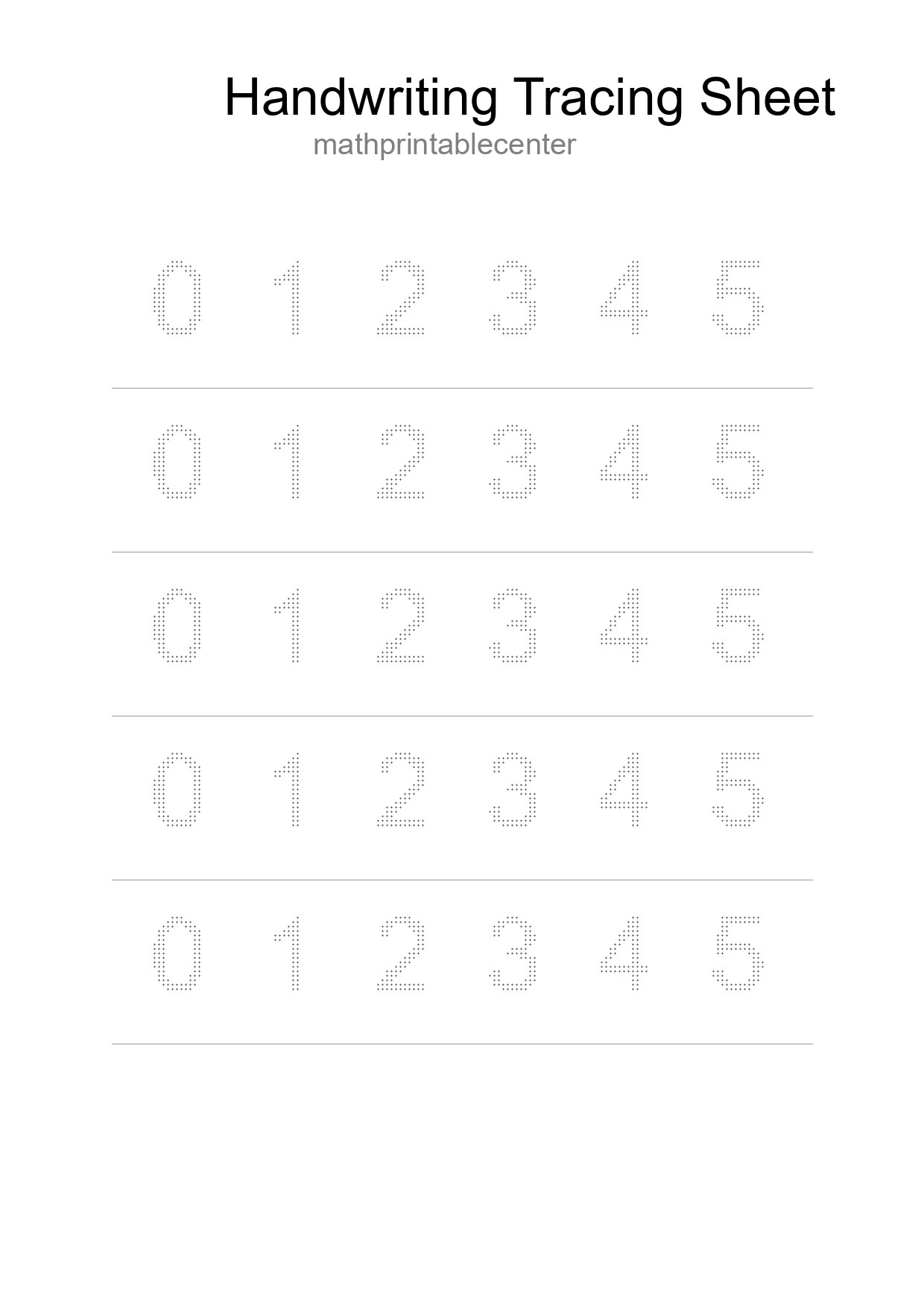 Printable Tracing Worksheet For Kids - Part 263